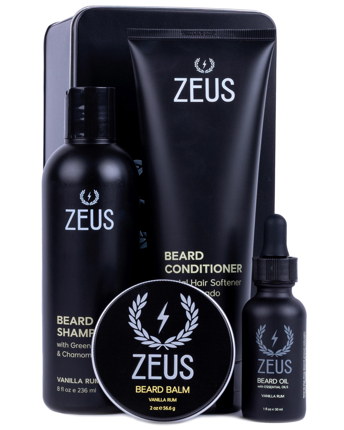 ZEUS Everyday Beard Wash & Conditioning Kit for Men