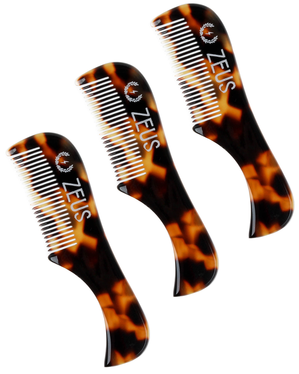 ZEUS Handmade Saw-Cut Mustache Pocket Comb for Men
