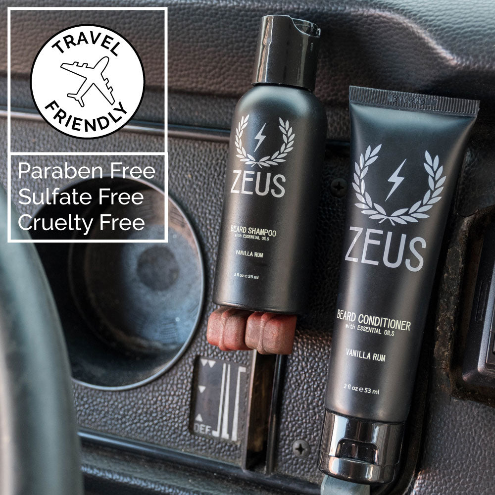 Zeus Beard Shampoo and Conditioner Sample Set