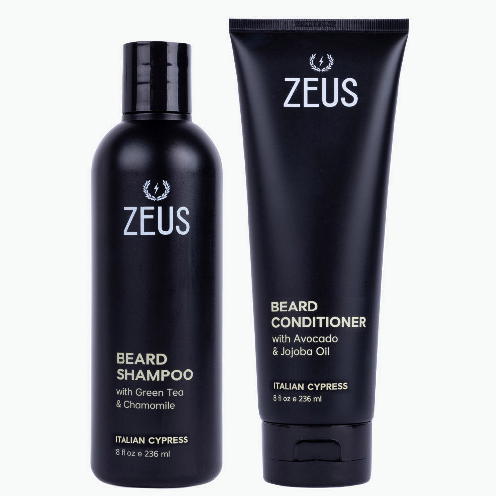Beard Shampoo + Conditioner Set, 8 fl oz