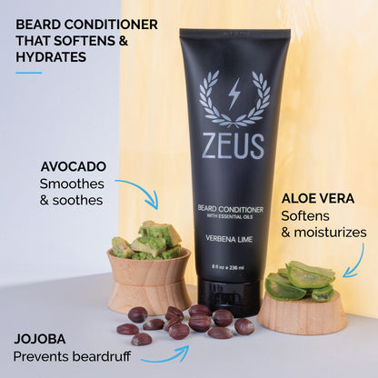 Zeus Beard Shampoo and Conditioner Set (8 fl oz)