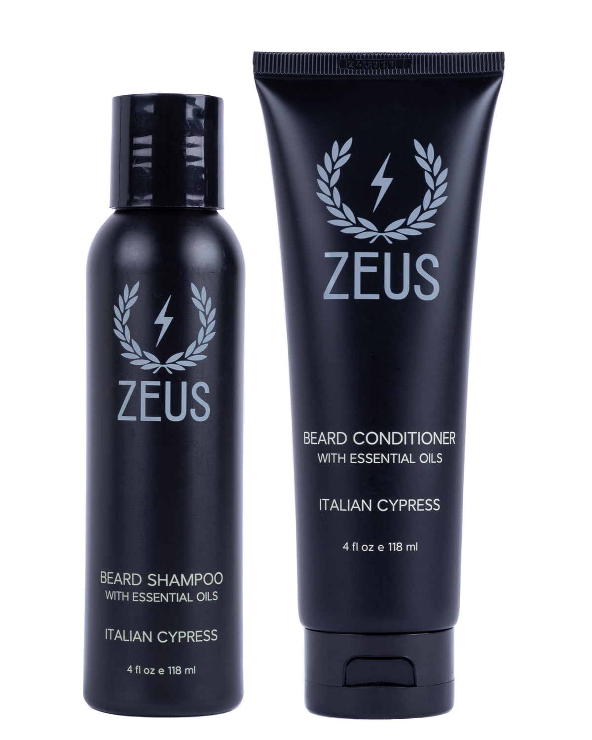 ZEUS Beard Wash Set for Men, Beard Shampoo & Conditioner