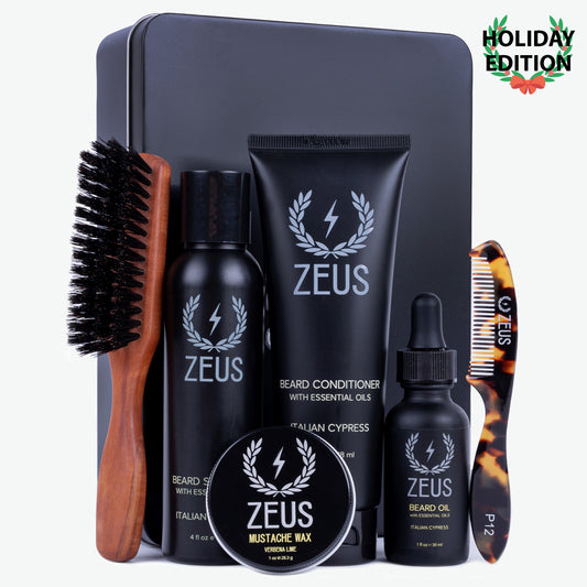 Zeus Exclusive Holiday Beard & Mustache Care Gift Set