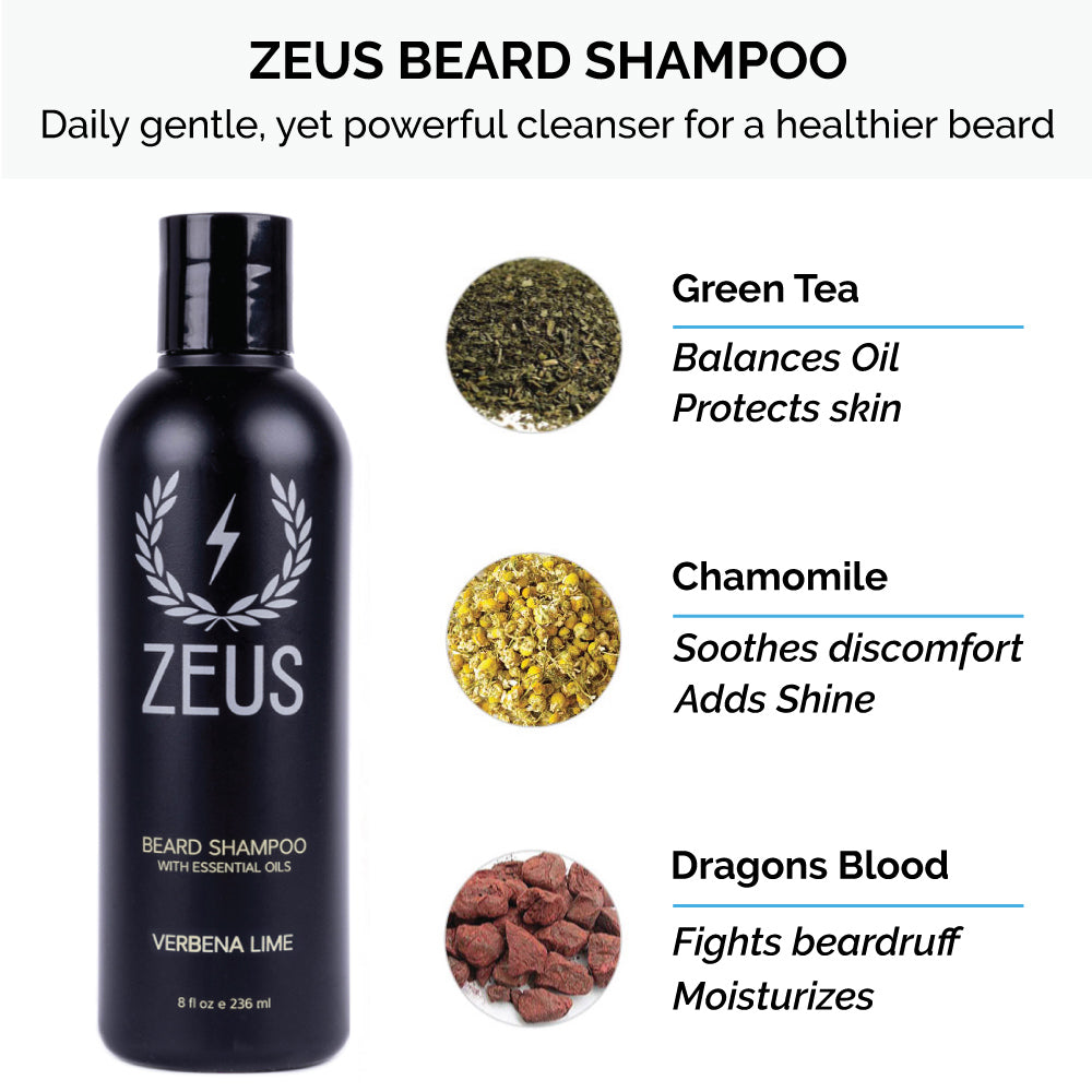 Zeus Thin to Normal Thickness Starter Beard Care Kit