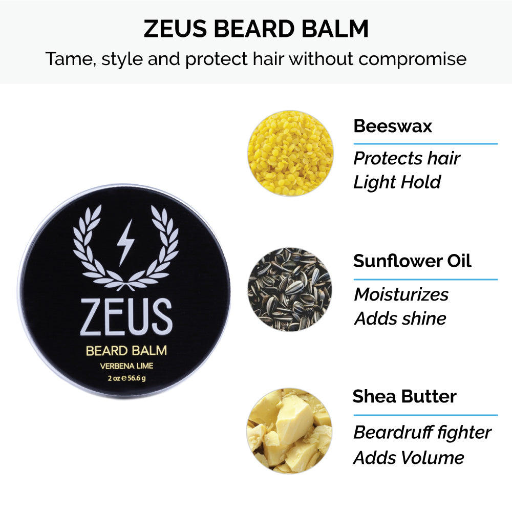 Zeus Everyday Beard Care Kit, Refined Oil