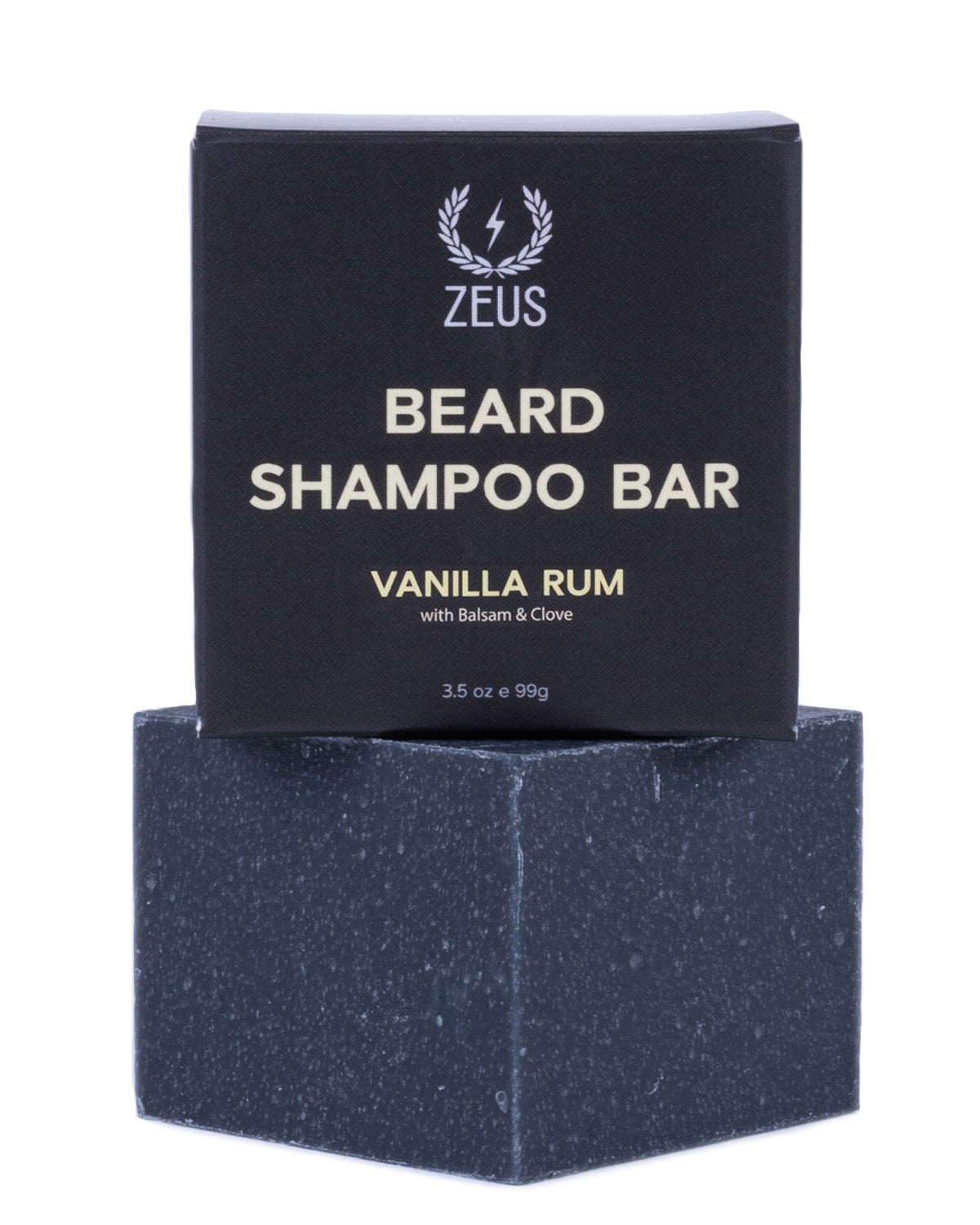 ZEUS Beard Wash Bar for Men, All‑Natural Hydrating Cleanser