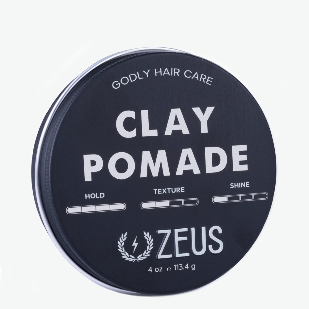 Zeus Clay Pomade, Extra Firm, Verbena Lime