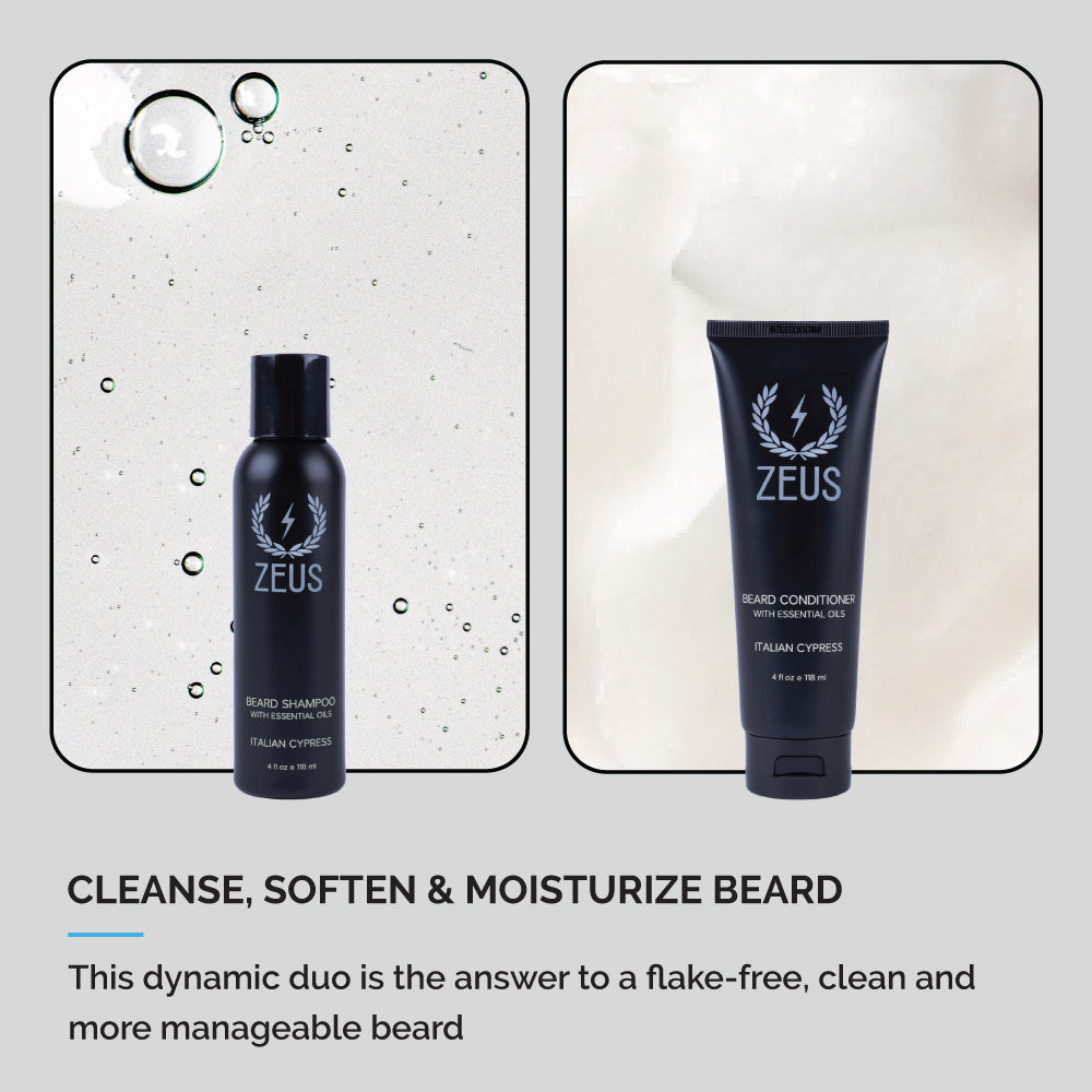 Beard wash italian cypress texture
