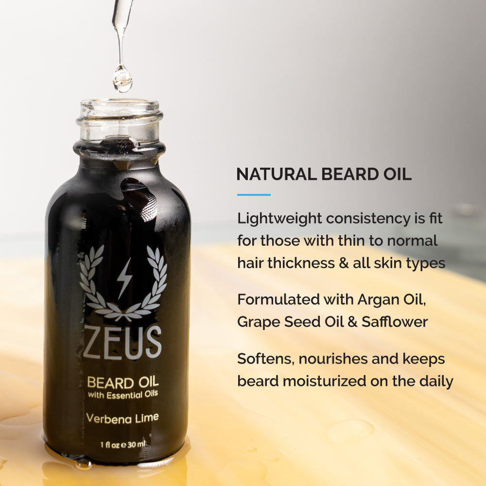 Natural beard oil 1oz features