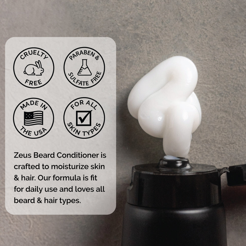 Zeus Beard Conditioner Italian Cypress is made in USA