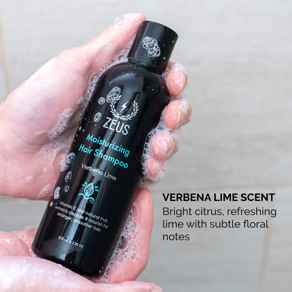 Zeus Moisturizing Hair Shampoo 8oz scent