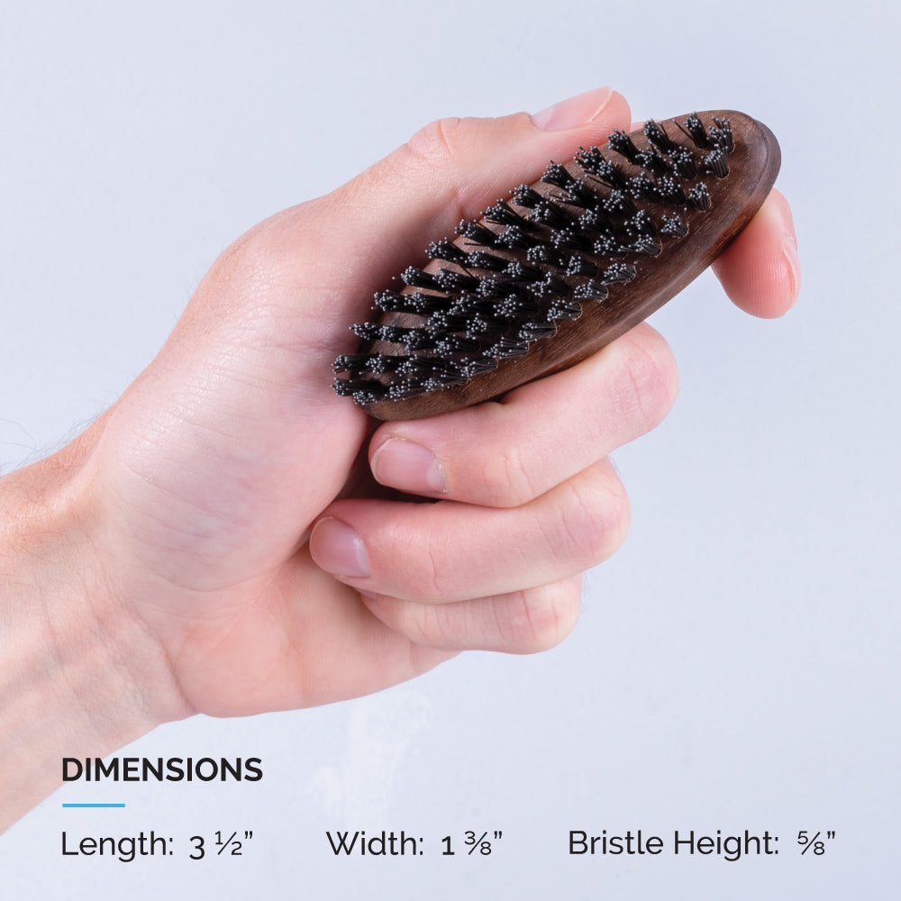 Zeus Pocket Beard Brush size
