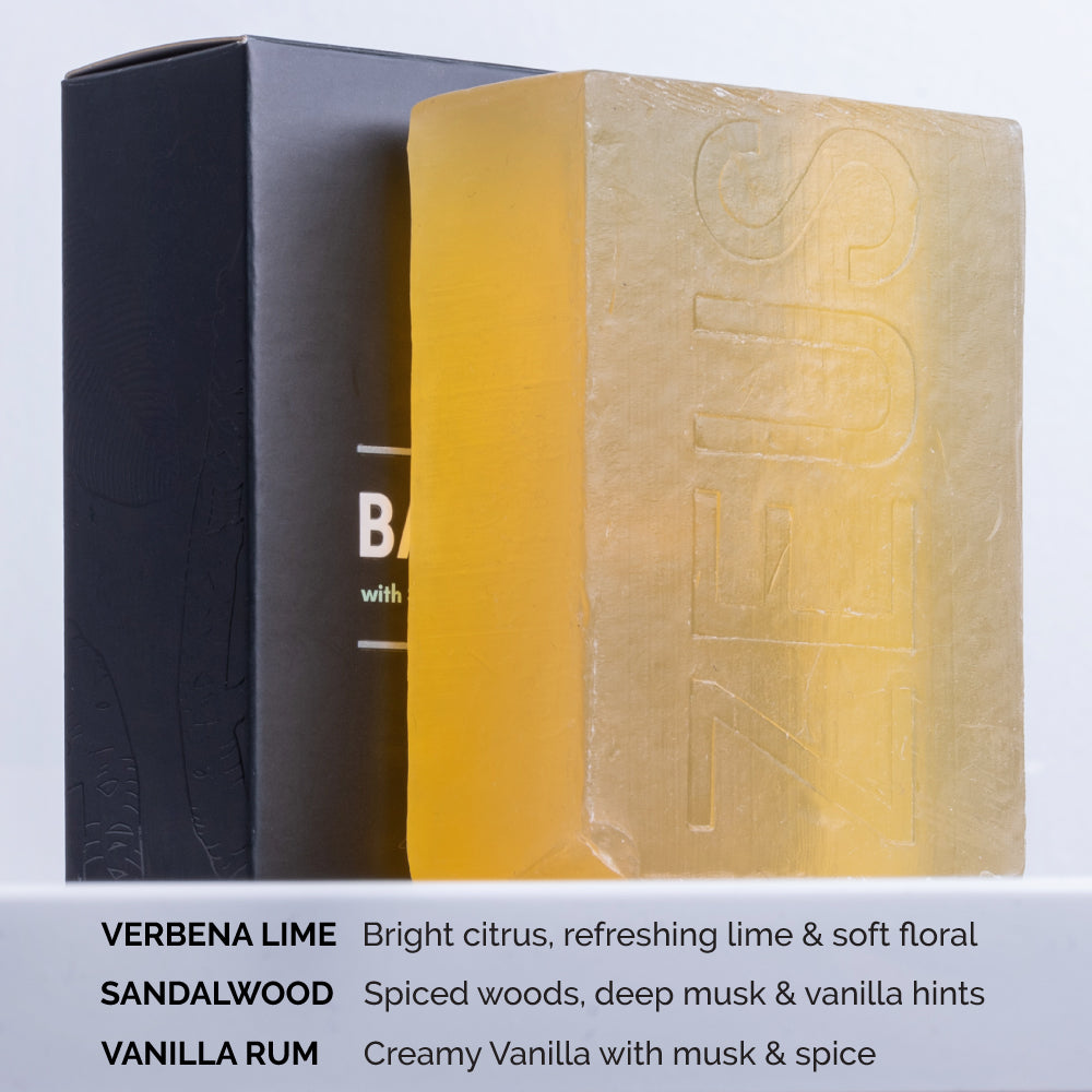 zeus bar soap scents