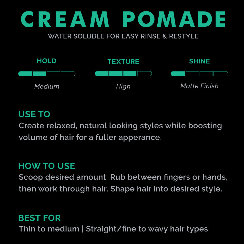 zeus cream pomade verbena lime 4 oz info