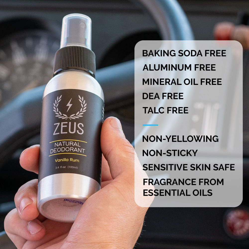 zeus natural deodorant spray safe formula
