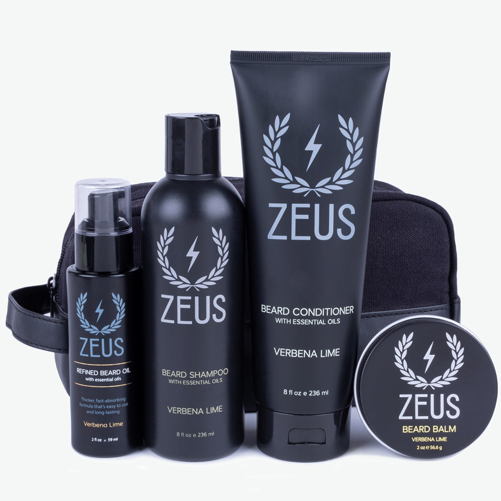 Zeus Everyday Beard Care Kit, Refined Oil