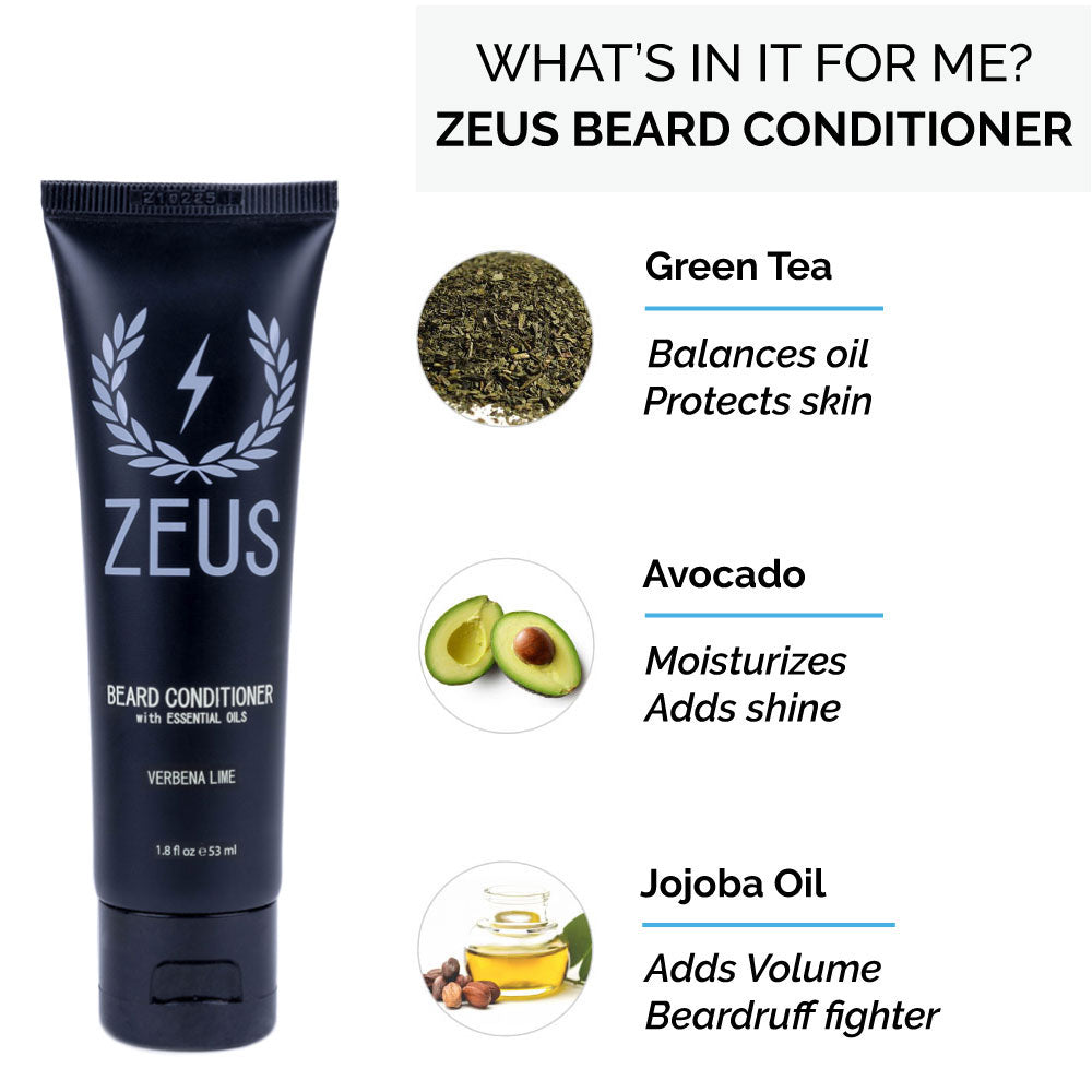 Zeus Travel Beard Shampoo and Conditioner Set (2 fl oz)