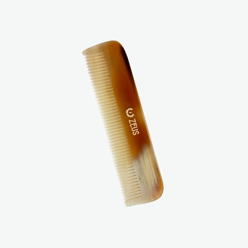 Zeus Natural Horn Fine Tooth Hair Comb - Z41