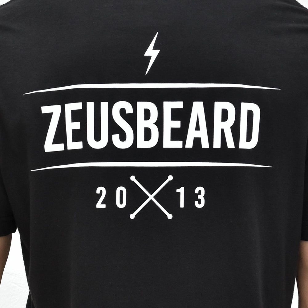 Zeus 100% Cotton, Bolt Graphic Tee back logo