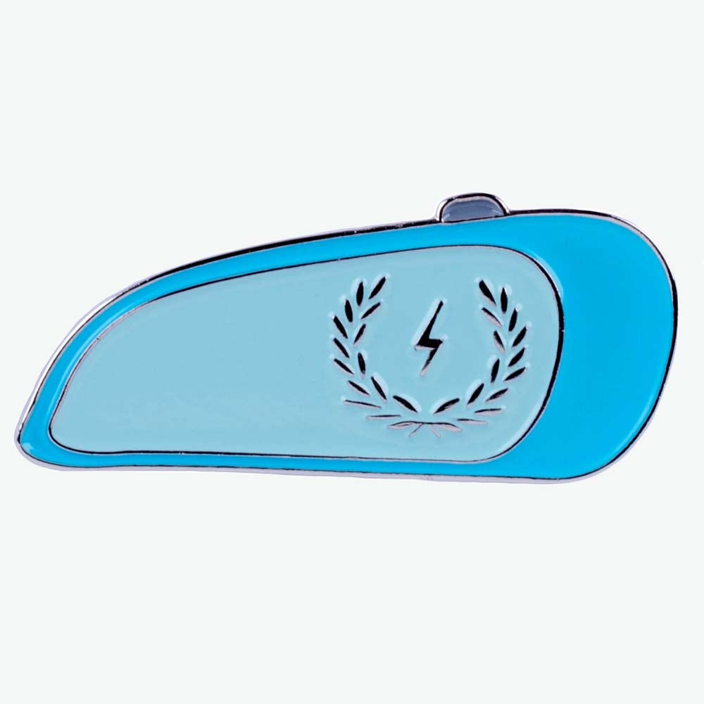 Zeus Motorcycle Tank Enamel Pin