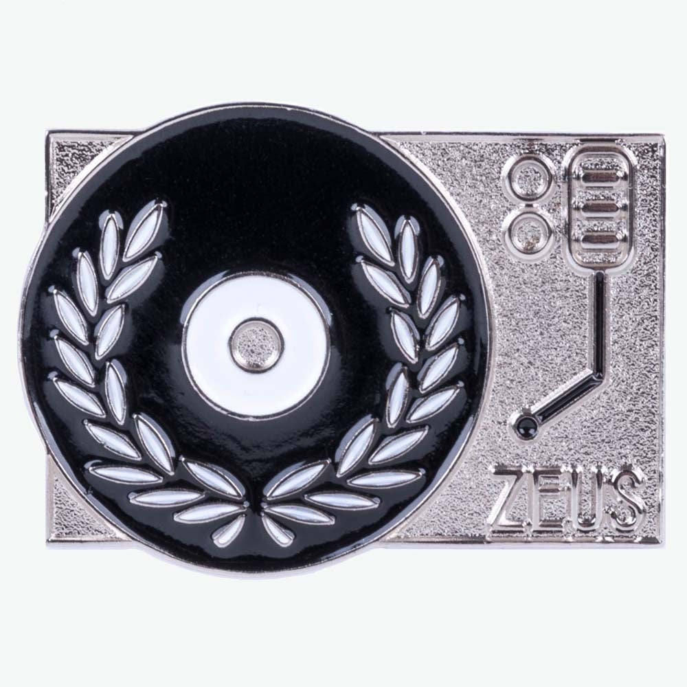 Zeus Turntable Enamel Pin