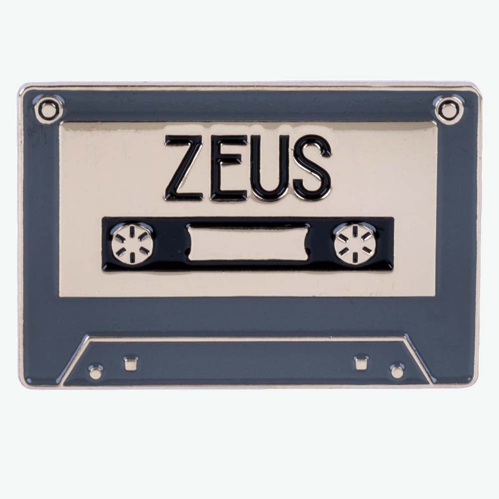 Zeus Cassette Tape Enamel Pin