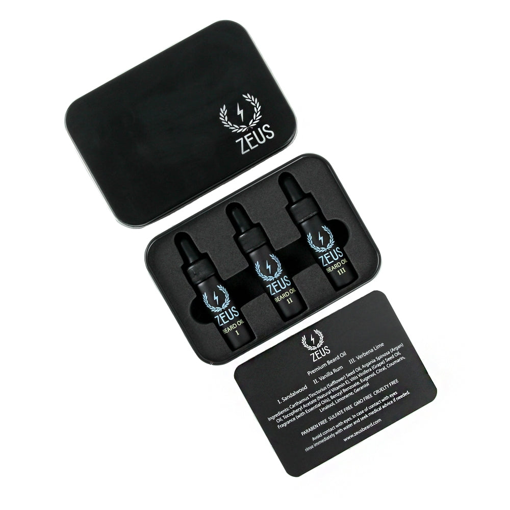 Zeus Beard Oil Coffret protective inner packaging