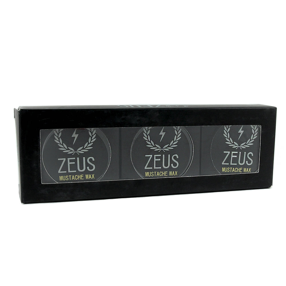 Zeus Mustache Wax, Verbena Lime, 3-Pack