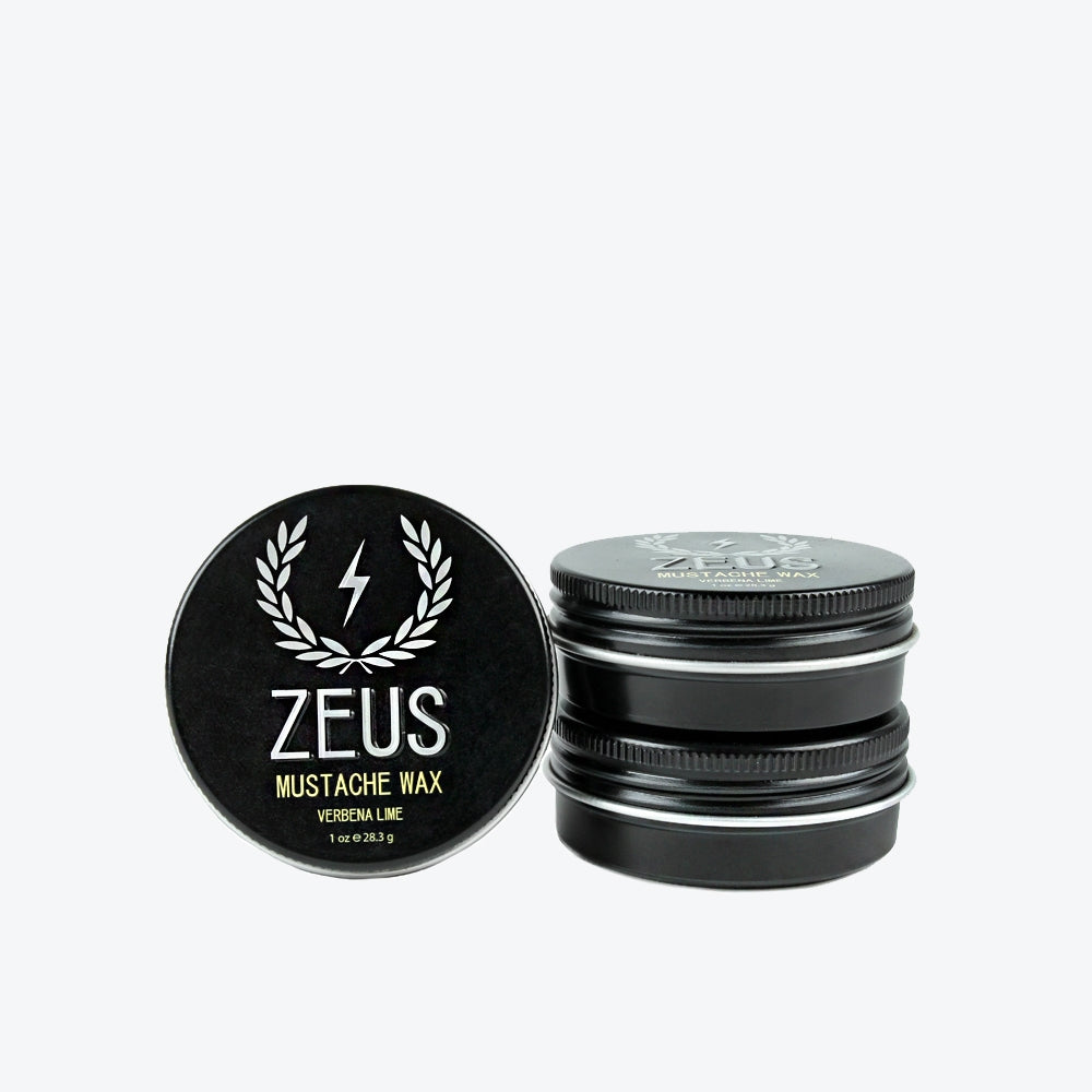 Zeus Mustache Wax, Verbena Lime, 3-Pack