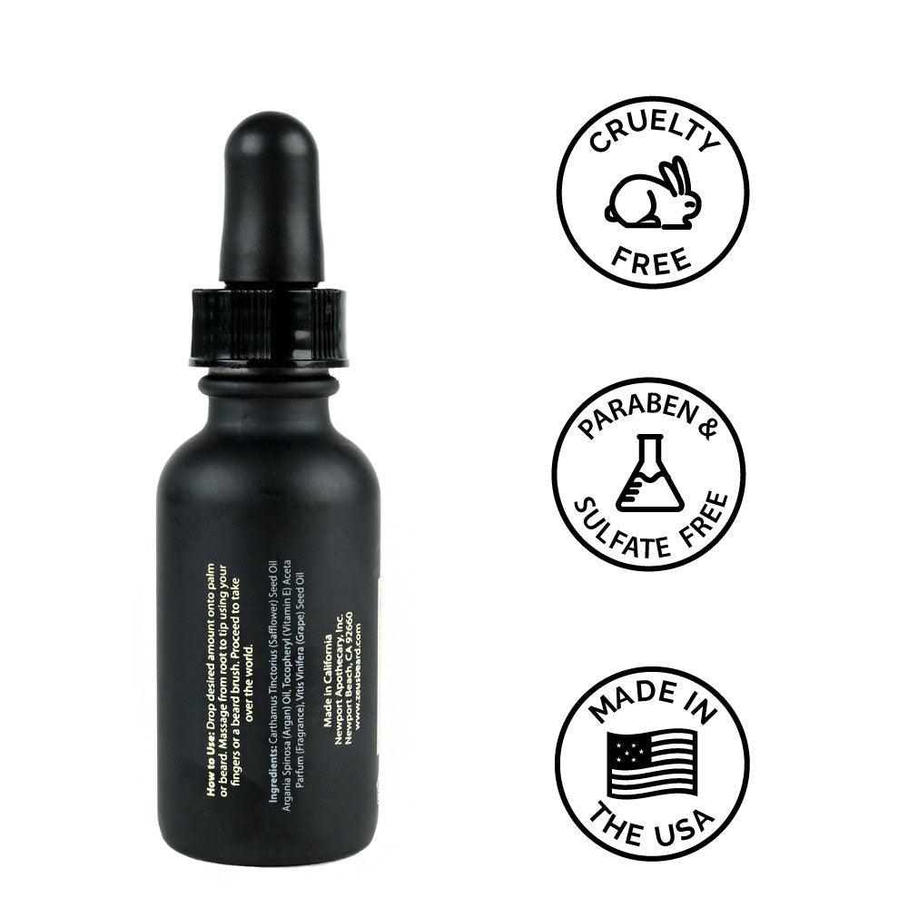 Zeus Natural Beard Oil, 1 fl oz