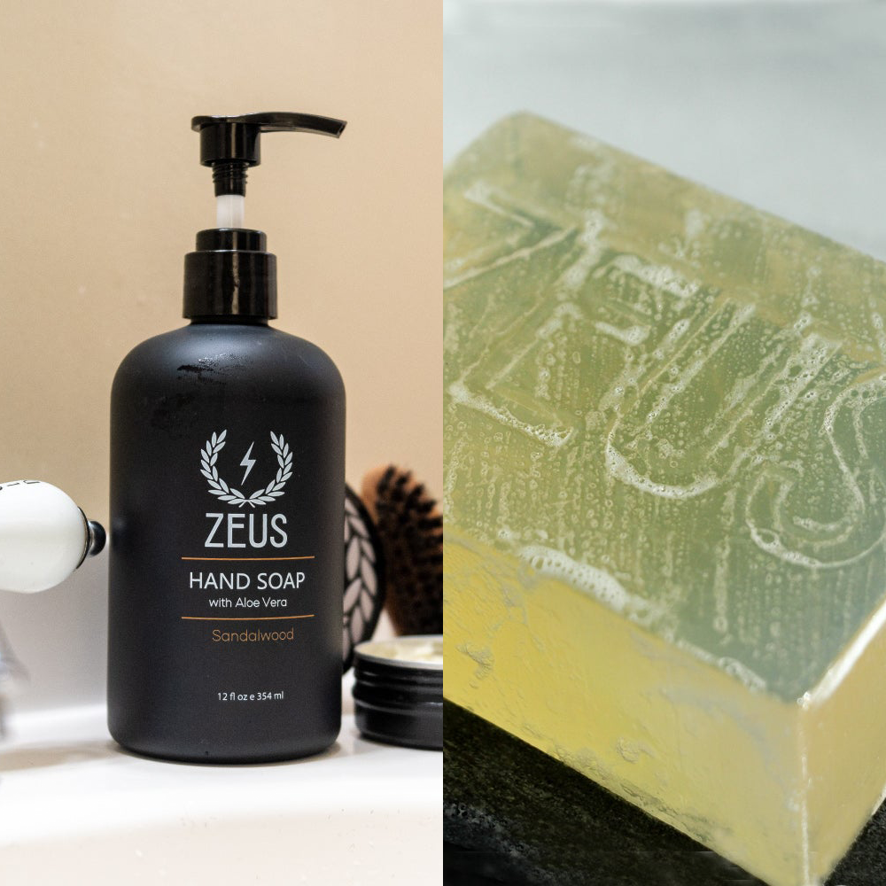 zeus difference between hand soap and body soap