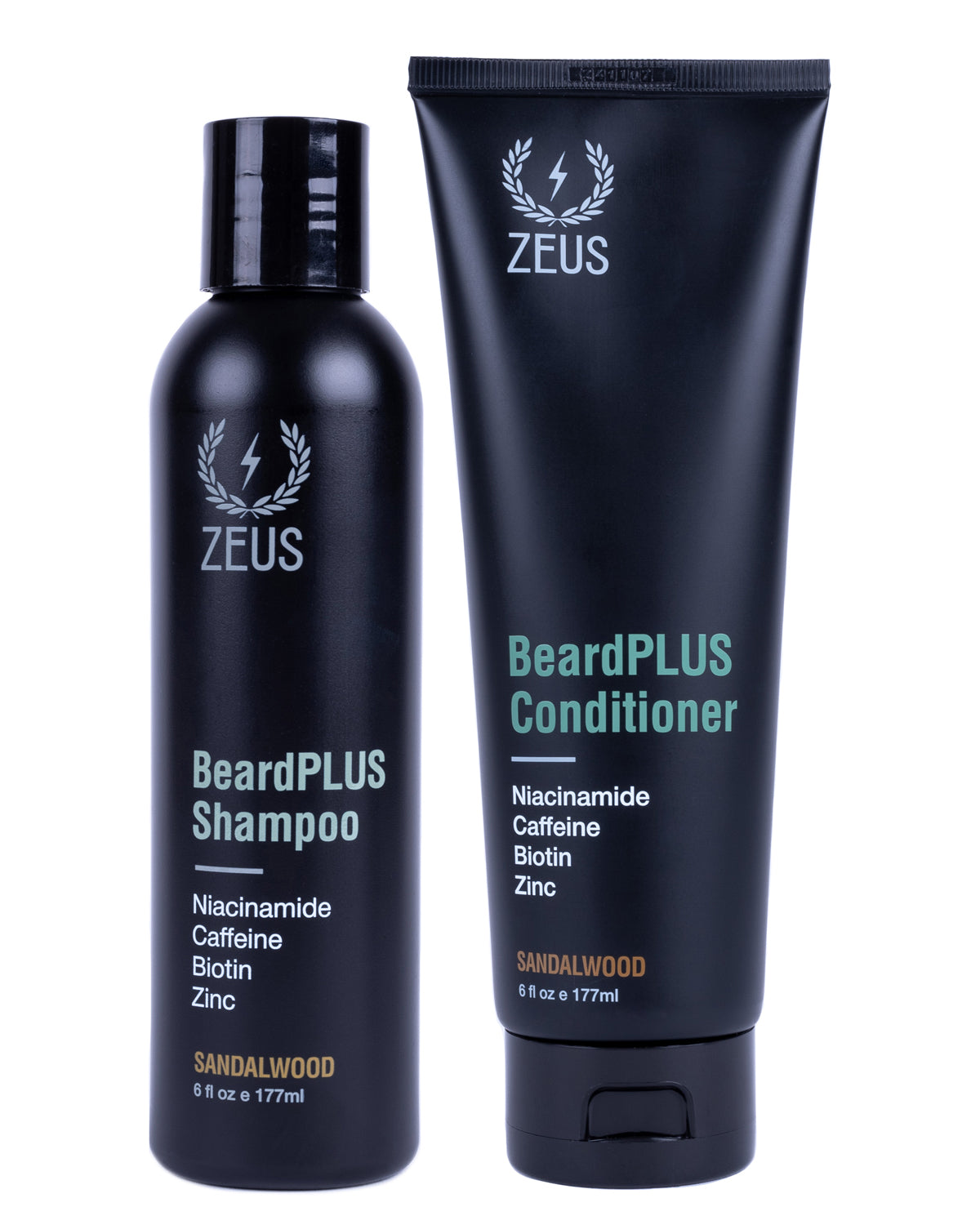 ZEUS BeardPLUS Shampoo & Conditioner Set, to Stimulate Hair Growth