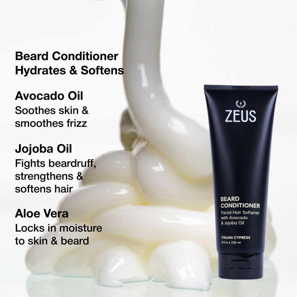 Zeus Deluxe Beard Care Kit, Regular Oil | Zeus