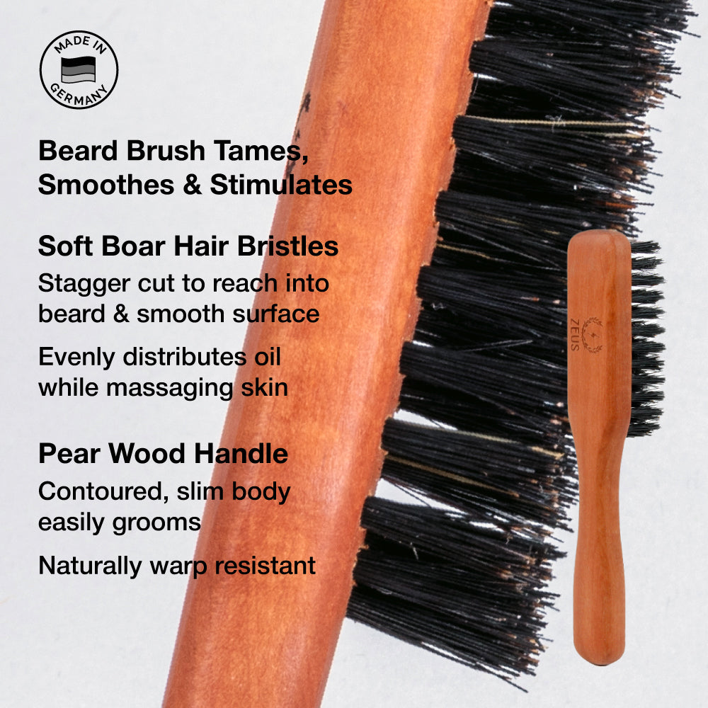 Zeus Deluxe Beard Care Kit, Regular Oil | Zeus