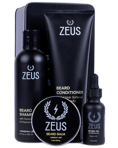 ZEUS Everyday Beard Wash & Conditioning Kit for Men