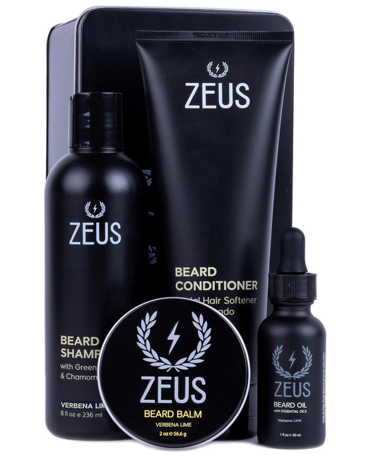 ZEUS Everyday Beard Wash & Conditioning Kit for Men