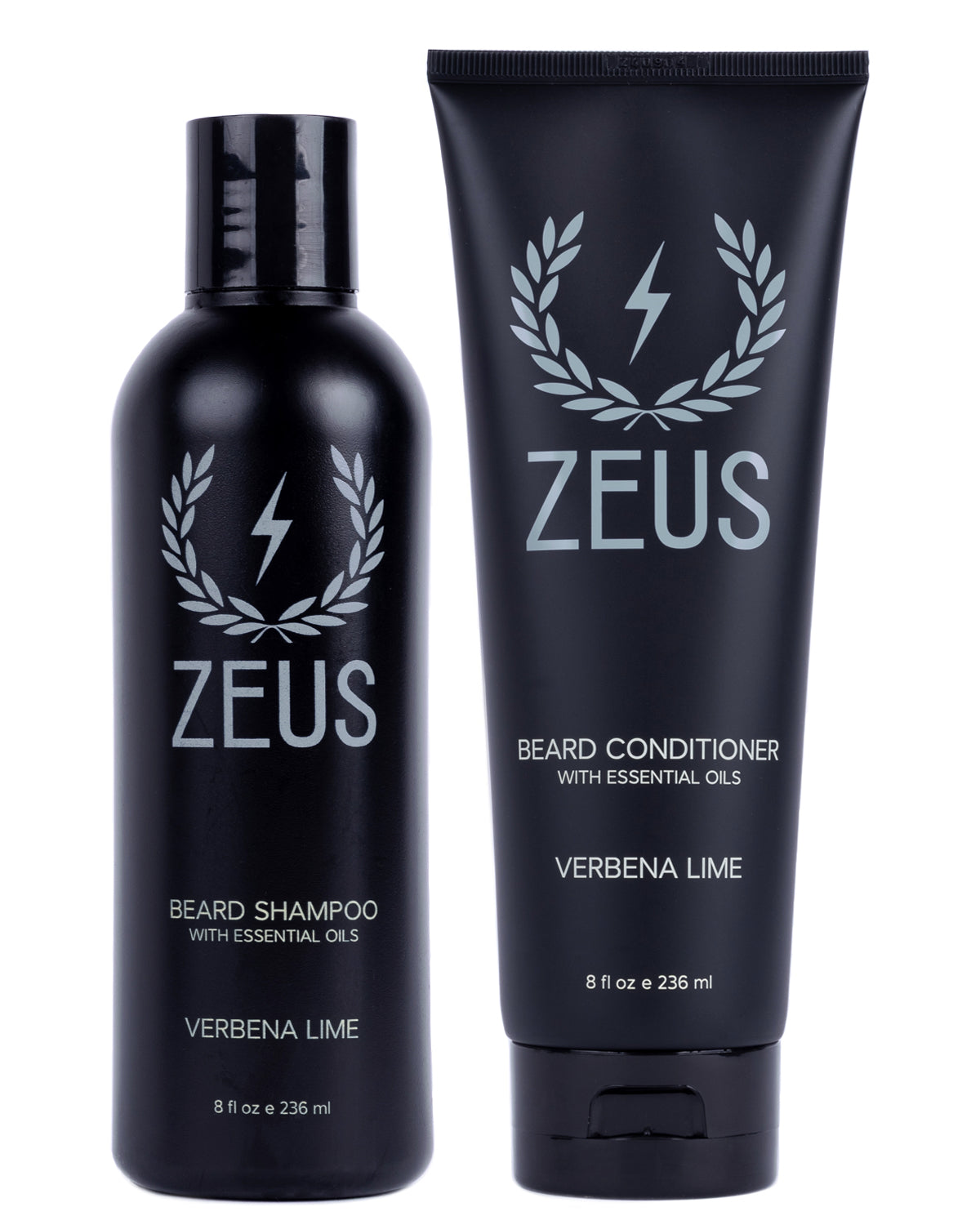 ZEUS Beard Wash Set for Men, Beard Shampoo & Conditioner