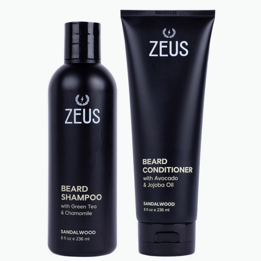 Beard Shampoo + Conditioner Set, 8 fl oz