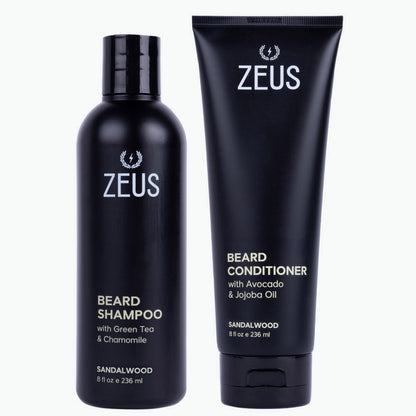 Beard Shampoo + Conditioner Set, 8 fl oz