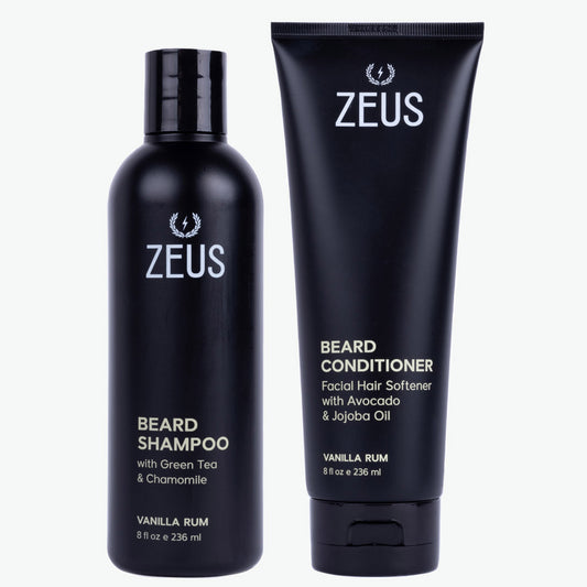 Beard Shampoo + Conditioner Set, 8 fl oz