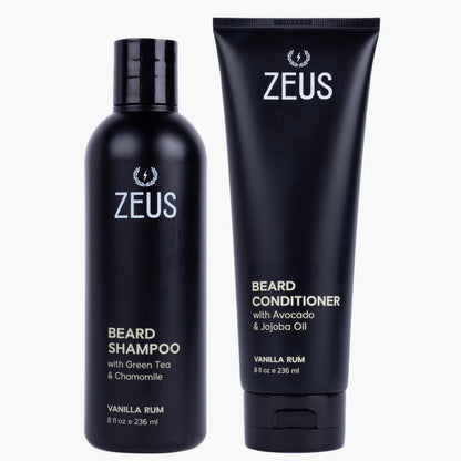 Beard Shampoo + Conditioner Set, 8 fl oz