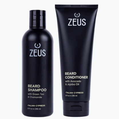 Beard Shampoo + Conditioner Set, 8 fl oz