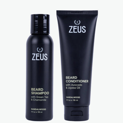 Beard Shampoo + Conditioner Set, 4 fl oz