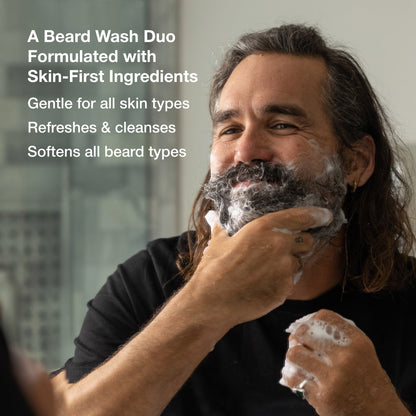 Beard Shampoo + Conditioner Set, 4 fl oz
