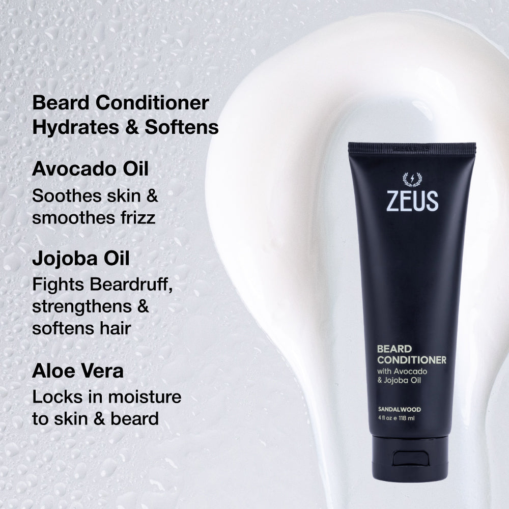 Beard Shampoo + Conditioner Set, 4 fl oz