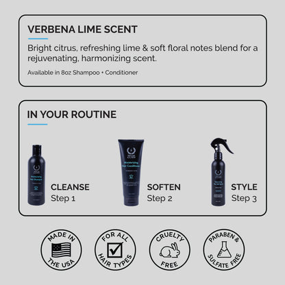 Moisturizing Hair Shampoo + Conditioner Set