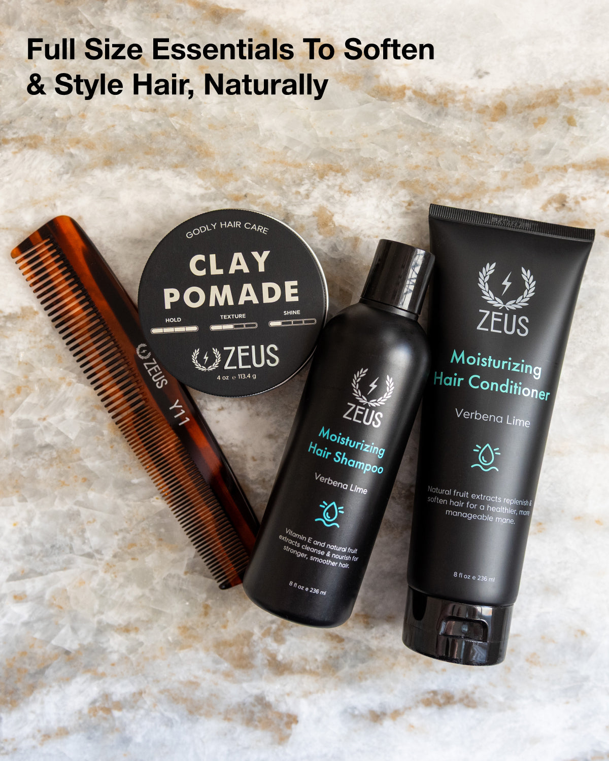 Hair Wash & Style Set – Zeus
