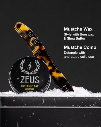 Zeus Exclusive Holiday Beard & Mustache Care Gift Set