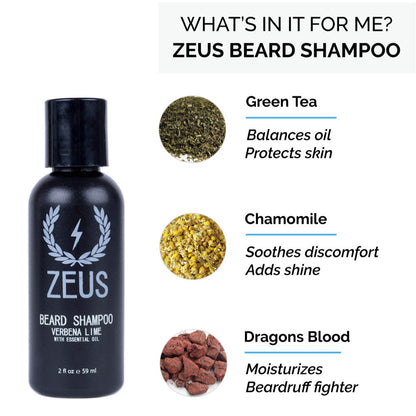 Zeus Beard Shampoo and Conditioner Sample Set