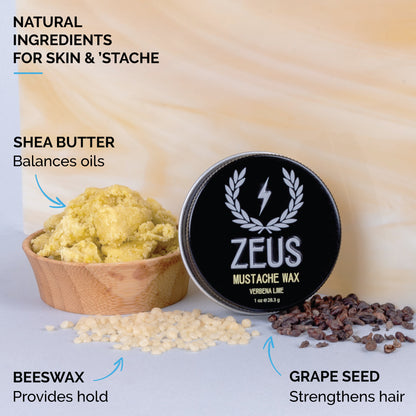 Mustache Wax, Light Hold